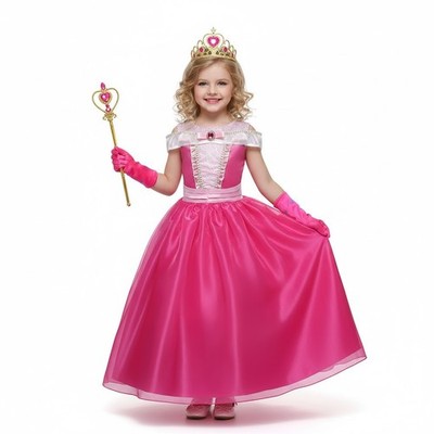 Kinder Dornröschen Kostüm Mädchen Aurora Prinzessin Verkleidung & Zubehör