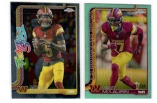 2025 Topps Chrome Jayden Daniels And Terry Mclaurin