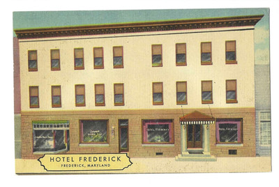 Vintage Hotel Frederick,  Frederick Maryland Postcard 