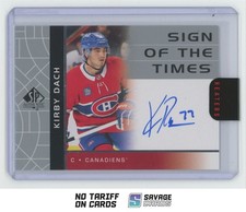 2022-23 SP Authentic Sign Of The Times Retro Auto Kirby Dach #RSOTT-KD Montreal