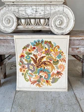 1850 Embroidery graph French Berlin work embroidered pattern Sajou Wall art vin