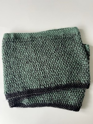 Pistil Women's Knit Infinity Scarf Pine Green Black Silver Fleck Warm