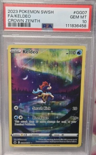 Keldeo Crown Zenith GG07 PSA 10