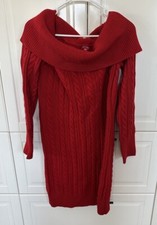 Guess Sweater Dress Red Size XL