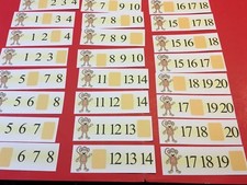 Monkey - What Number Comes Next 1-20 Dry Erase Laminated Activity Cards