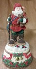 St Nicholas Square Porcelain Christmas Santa Wind-Up Musical Figurine - 1995 — photo 1
