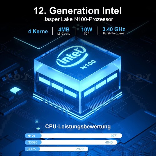 NEU 2024 Mini PC Windows 11 Pro Intel 12th 512GB SSD Bis zu 2TB Computer Desktop - Photo 25/36