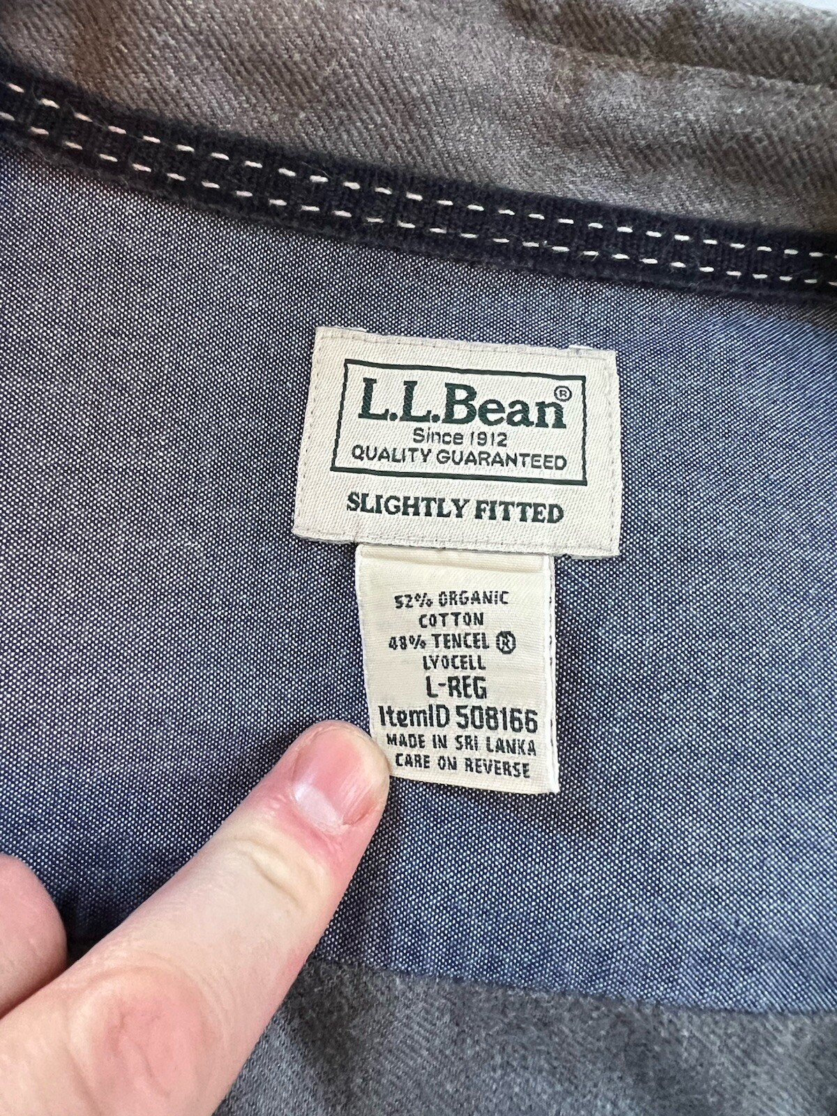 L.L. Bean Slightly Fitted Rangely Button-Down Shi… - image 3