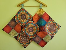 Bohemian Mandala Floral Pillowcase Covers For Decor Colorful Boho Hippie READ