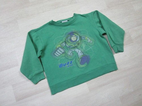 Vintage Disney Store (7/8) Green Buzz Lightyear Sweatshirt Toy Story Medium Kids - Picture 3 of 8