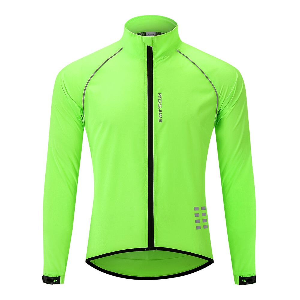 WOSAWE Damen Fahrradjacke Mit Kapuze - Leicht, Atmungsaktiv & Wasserdicht (Grün, M)