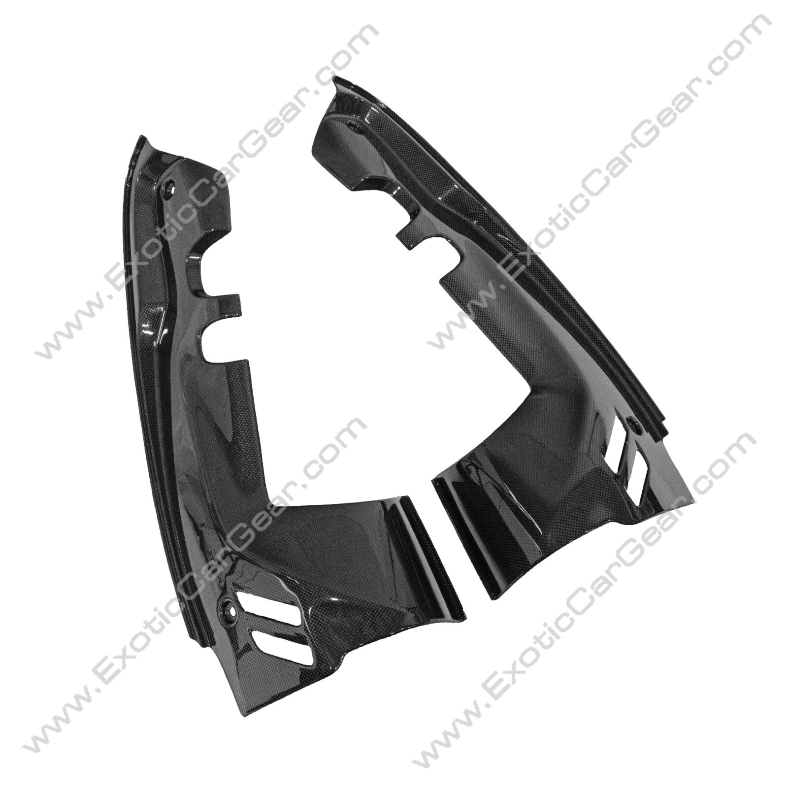 Ferrari 488-Pista Spider Carbon Fiber 3 Piece Engine Bay Set
