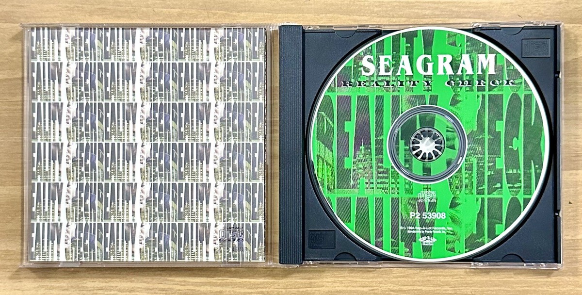 CD ~ Seagram ~ Reality Check ~ P.A. ~ 14 Tracks ~ 1994 ~ !L🟢🟢K