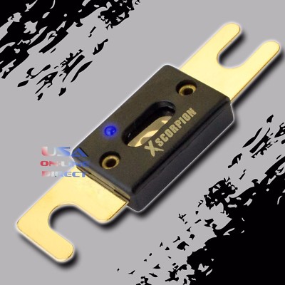 High Quality Gold Plated 80A AMP Car Audio Marine ANL Fuse LED Indicator USA
