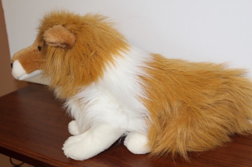 black sheltie stuffed animal