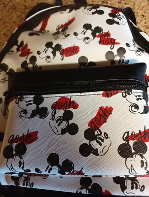 Disney Mickey Mouse Bioworld Mini Backpack White, Red & Red  display picture 3