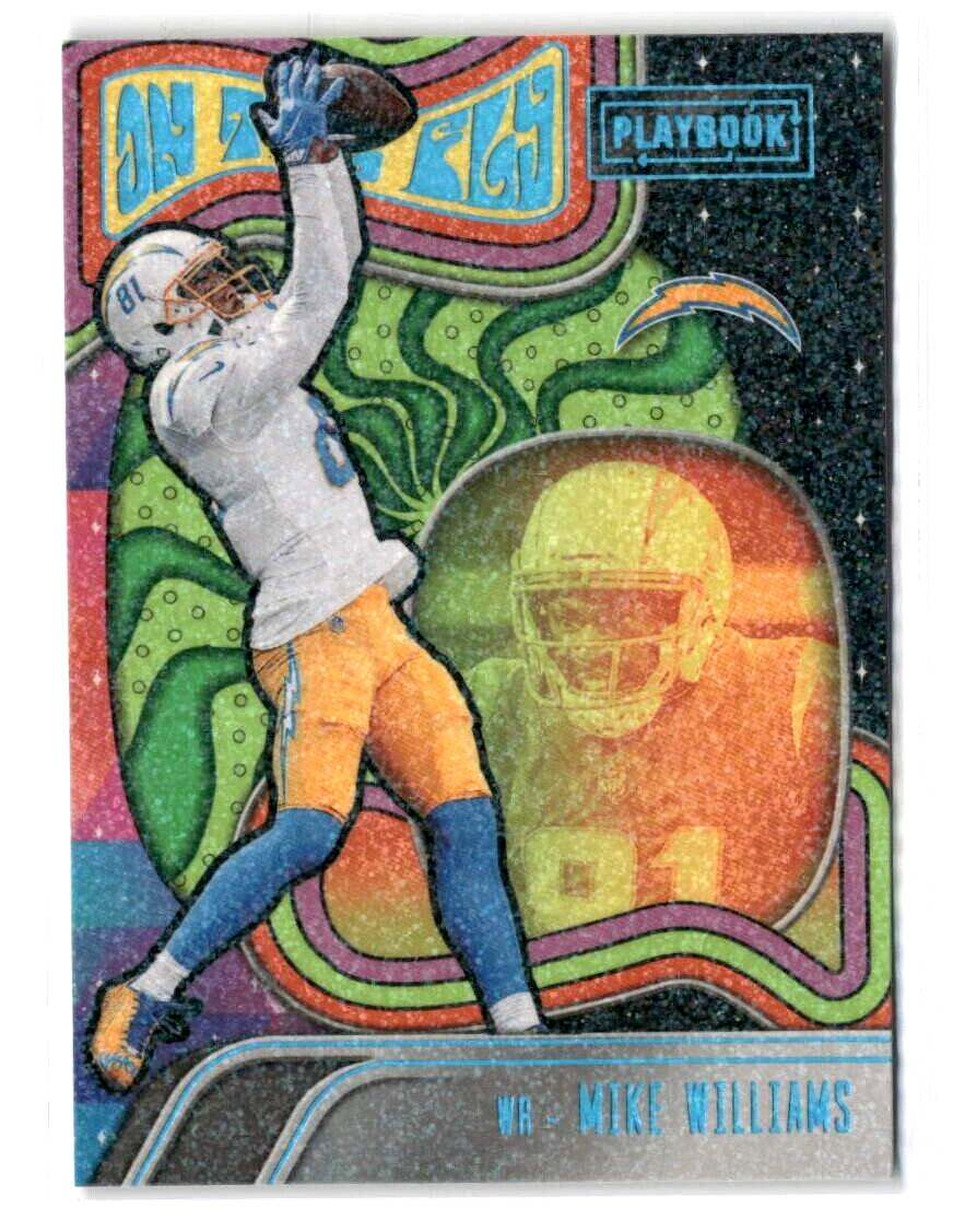 Mike Williams 2022 Panini Playbook On the Fly CASE HIT Insert #OTF-10 Chargers