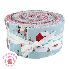 Riley Blake WARM WISHES Jelly Roll ROLIE POLIE 40 2.5" strips Quilt FABRIC