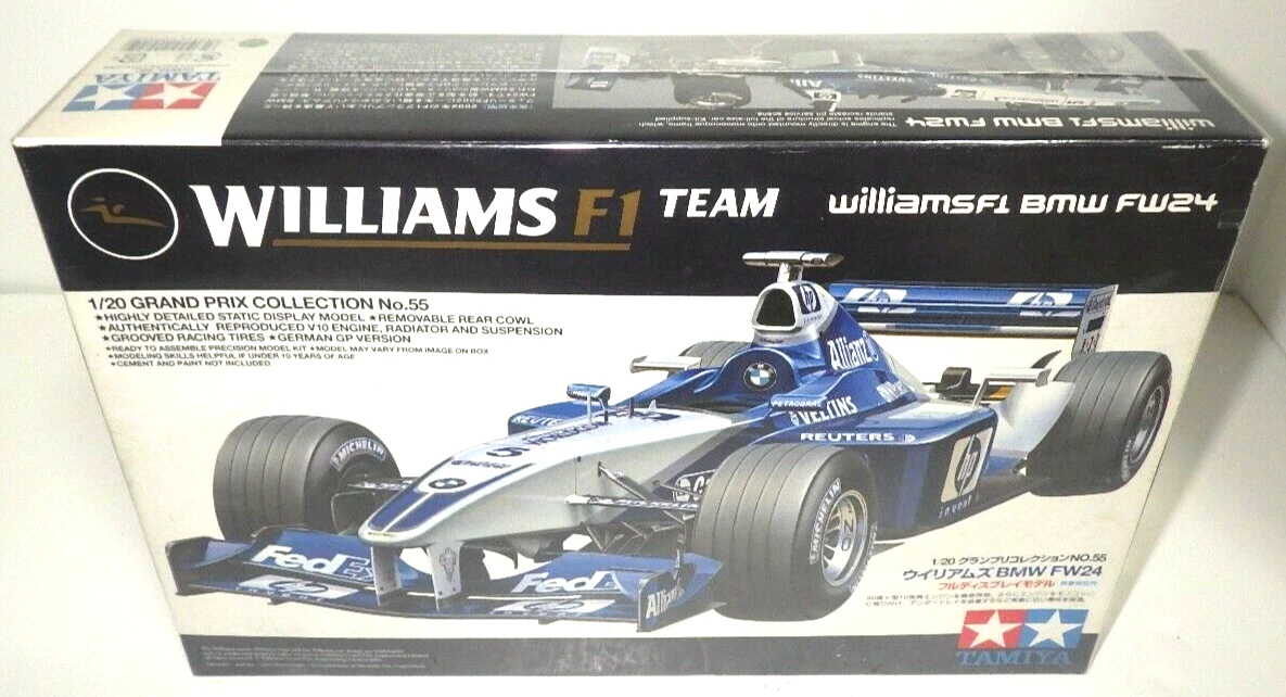 SEALED Tamiya 1:20 Scale Grand Prix Collection Williams F1 Team BMW FW24 Japan