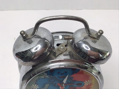 Raro Grateful Dead Dancing Bear Vintage Doble Campana Reloj Despertador 2001 LEER - Imagen 5 de 10