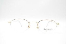 Vintage Brendel 4637 Gold Copper Half-Rim Glasses Eyeglass Frame NOS