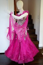 ballroom dance competition dress standard size S Pink