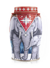 WILLIAMSON TEA ELEPHANT CADDY 40 EARL GREY TEA BAGS -WINTER SILVER STAR