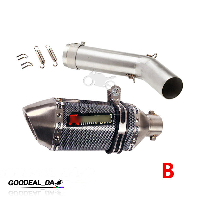 51mm Motorcycle Exhaust System Mid Link Pipe Escape Tube For Suzuki GSXR 600 750