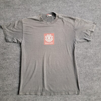 Vintage Y2K Element For Life Skateboards T Shirt Mens Size L Skate Early 2000s