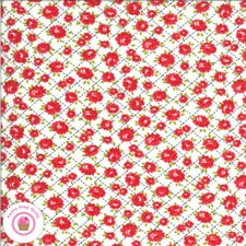 Moda SHINE ON 55214 20 White Red Roses Floral BONNIE  CAMILLE Quilt Fabric