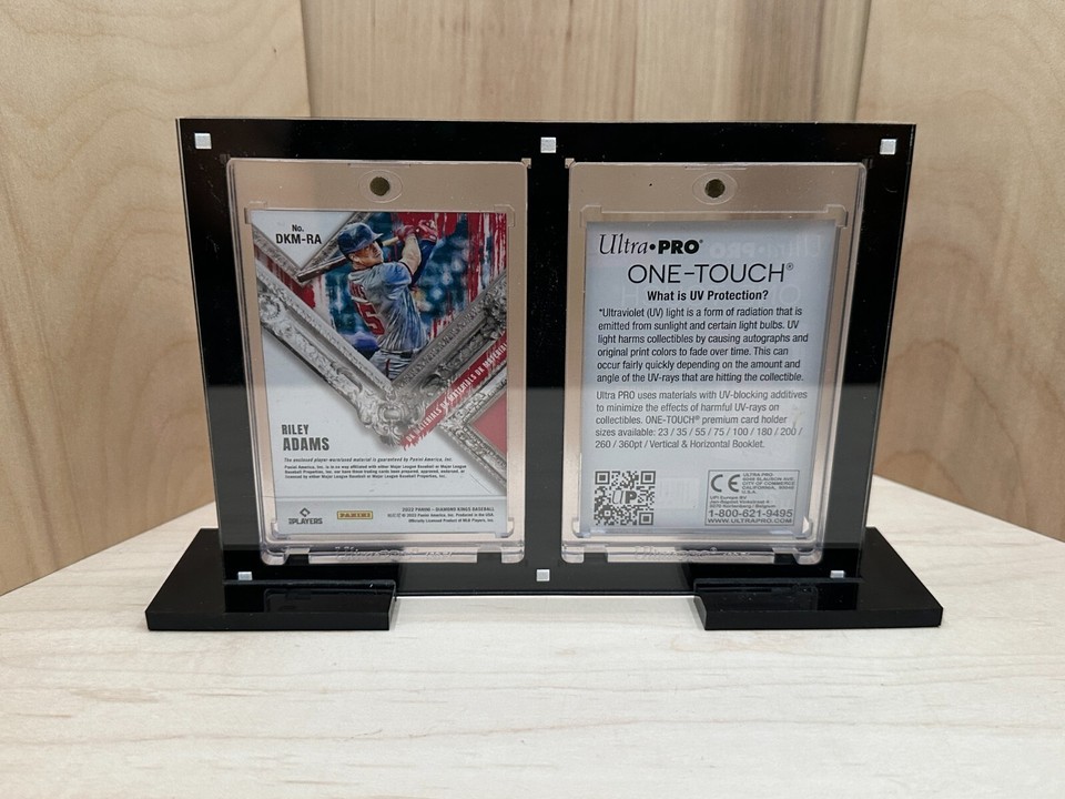 One Touch 2 Card Baseball MLB Heavy Duty Acrylic Display Case