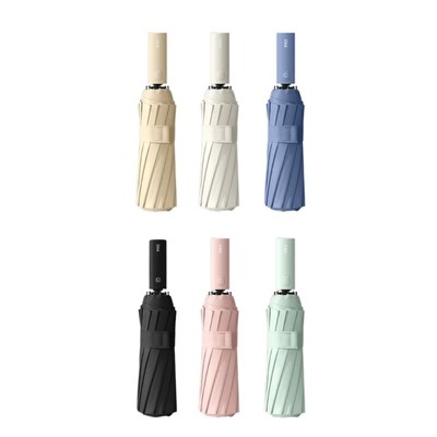 Folding Umbrella Automatic Open Close Windproof Compact DoubleBones