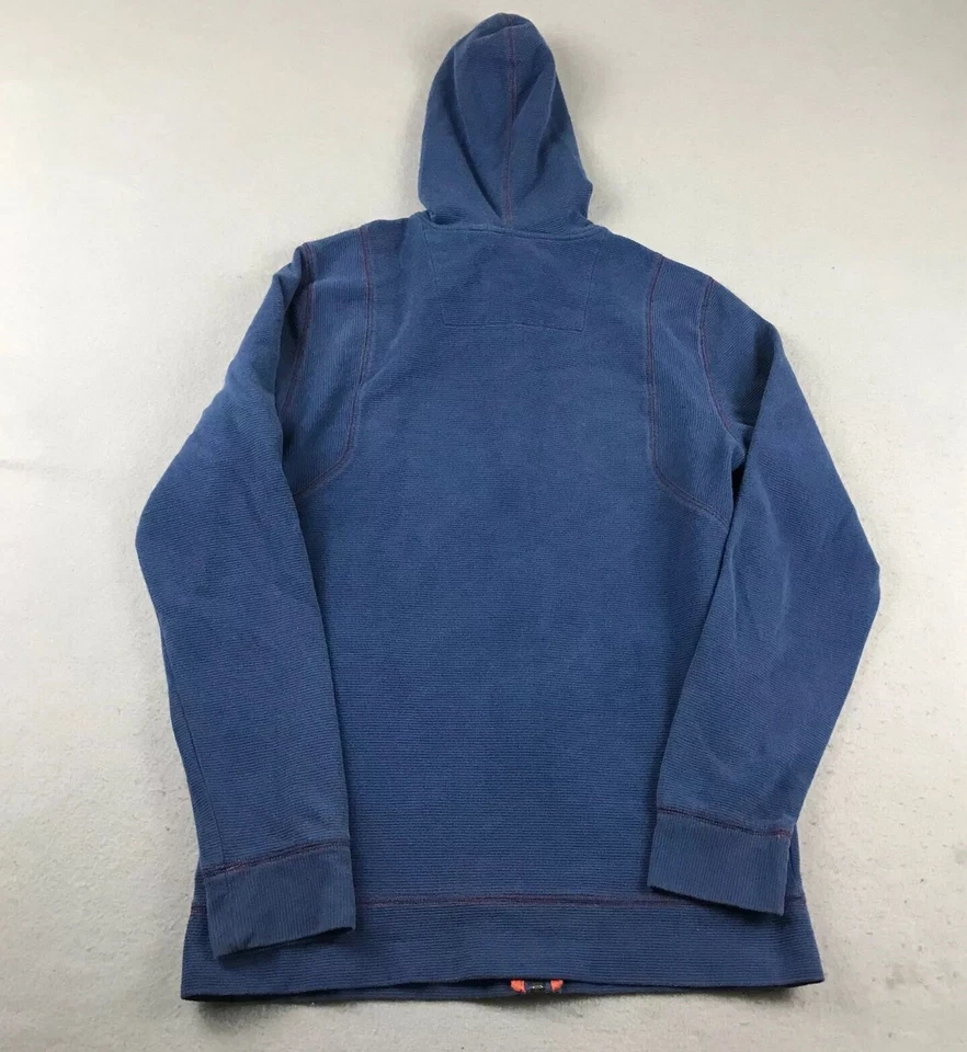 PrAna Hoodie Womens Medium Blue Full Zip Long Sleeves Hooded Jacket - Image 3 of 4