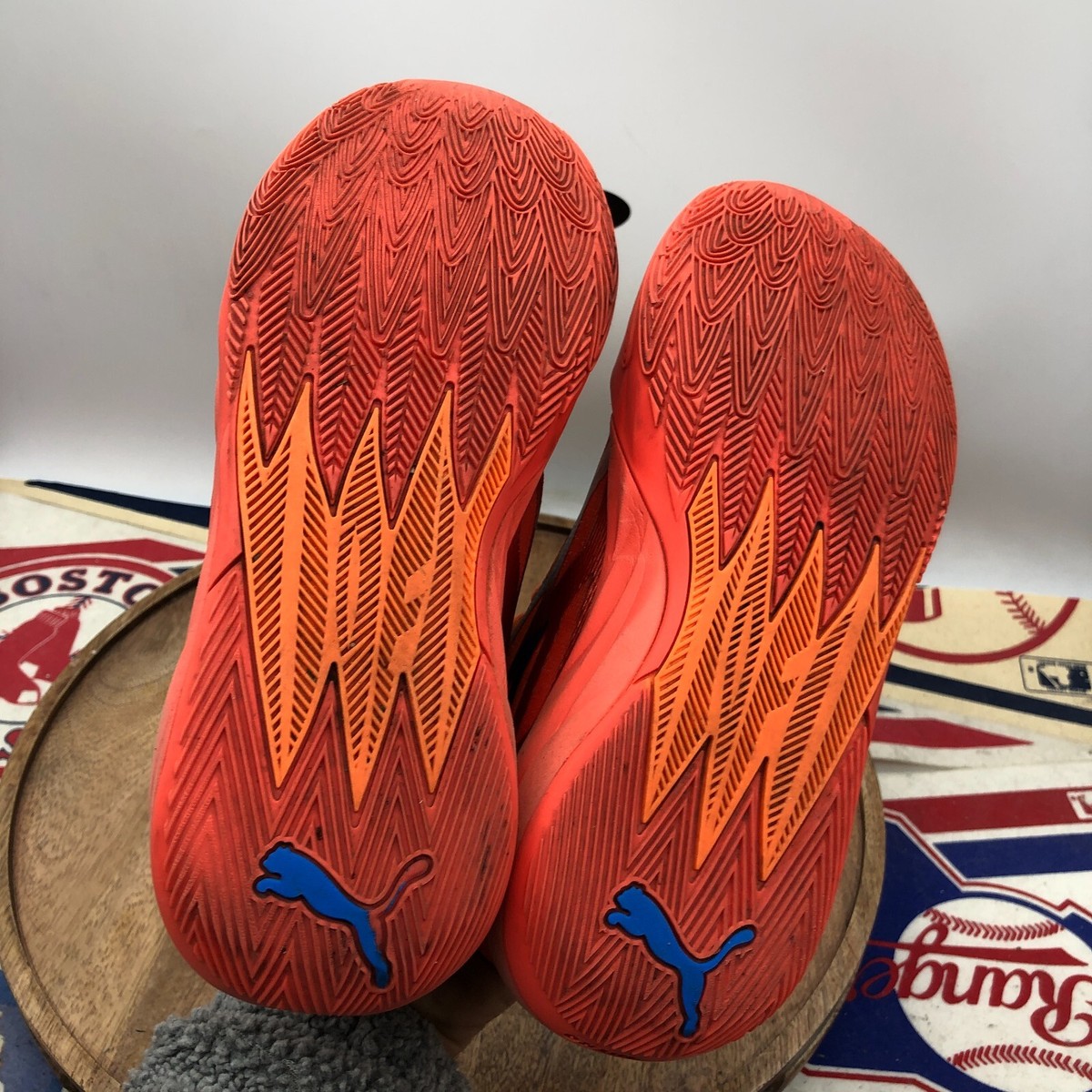 PUMA MELO MB.02 Supernova Fiery Coal/Orange Basketball Shoes
