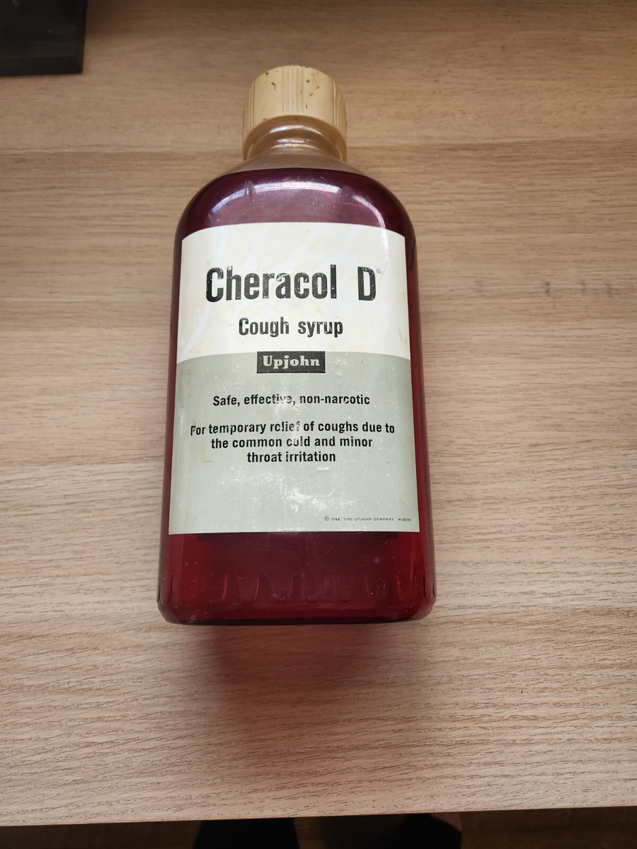 1972 Cheracol D cough syrup Pharmacy Display | eBay