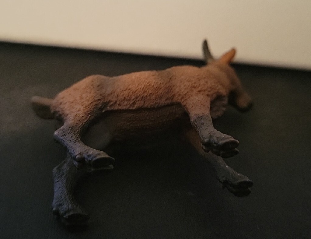SCHLEICH TOY FARM ANIMAL PLASTIC BROWN GOAT LOOSE FIGURE! L38