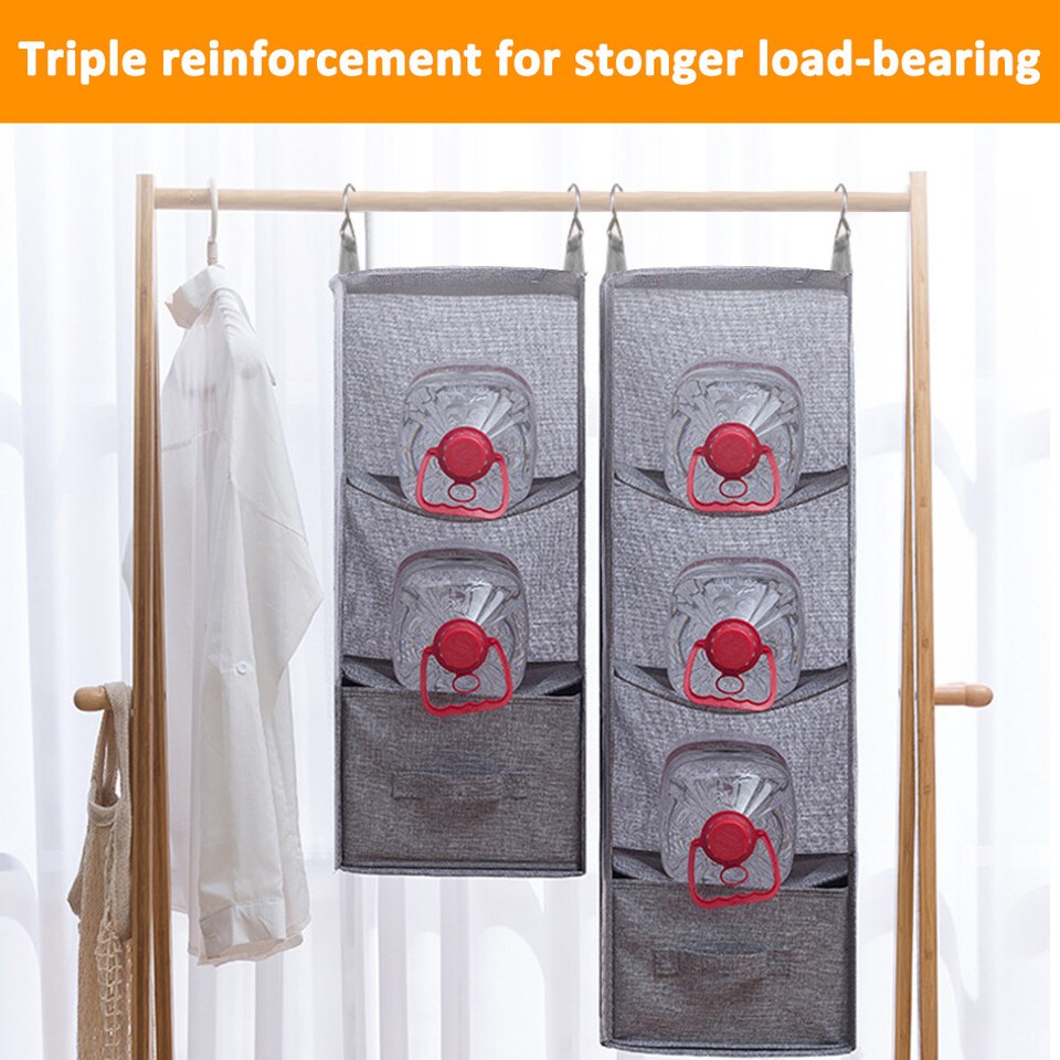 3/4/5 Tier Tidy Hanger Hanging Wardrobe Storage Organiser Clothes Bag