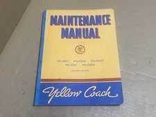 1942 GMC Yellow Coach Bus PG2901 PG2902 PG2903 PD2901 PD2902 Maintenance Manual