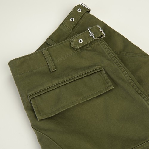 CELINE 1300$ Army Green Shorts - Celine Straps, Cotton - Picture 11 of 16