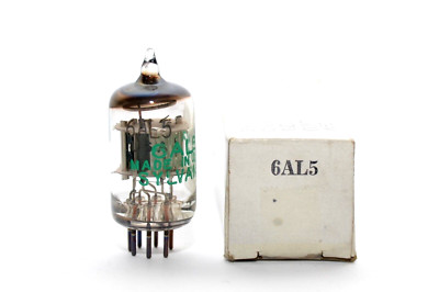 Vintage Sylvania USA 6AL5 / EAA91 / CV283 / EB91 Radio-Röhre / Vacuum Tube, NOS