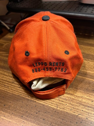 RARE Version Bobcat™ Tractor / Crane Hat LEPPO RENTS Adjustable BOX SHIPPED - Picture 9 of 18