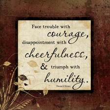 Ceramic Backsplash Tile Mural Inspirational Kitchen/Bathroom - Humility