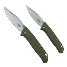 Bear & Son Limited Edition Gift Tin Two Folding Knife Combo Set OD Green 71829