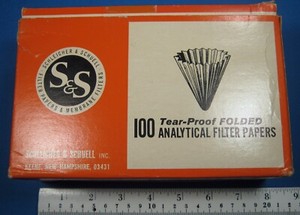 SCHLEICHER & SCHUELL FOLDED FILTERS #588 24 CM FREE SHIPPING     C