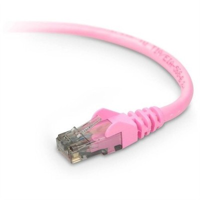 Belkin Cat.6 Utp Patch Cable - 1 X Rj-45 Male - 1 X Rj-45 Male - 7ft - Pink