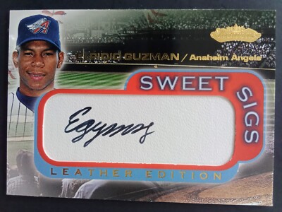 2001 Fleer Elpidio Guzman Sweet Sigs Leather Edition