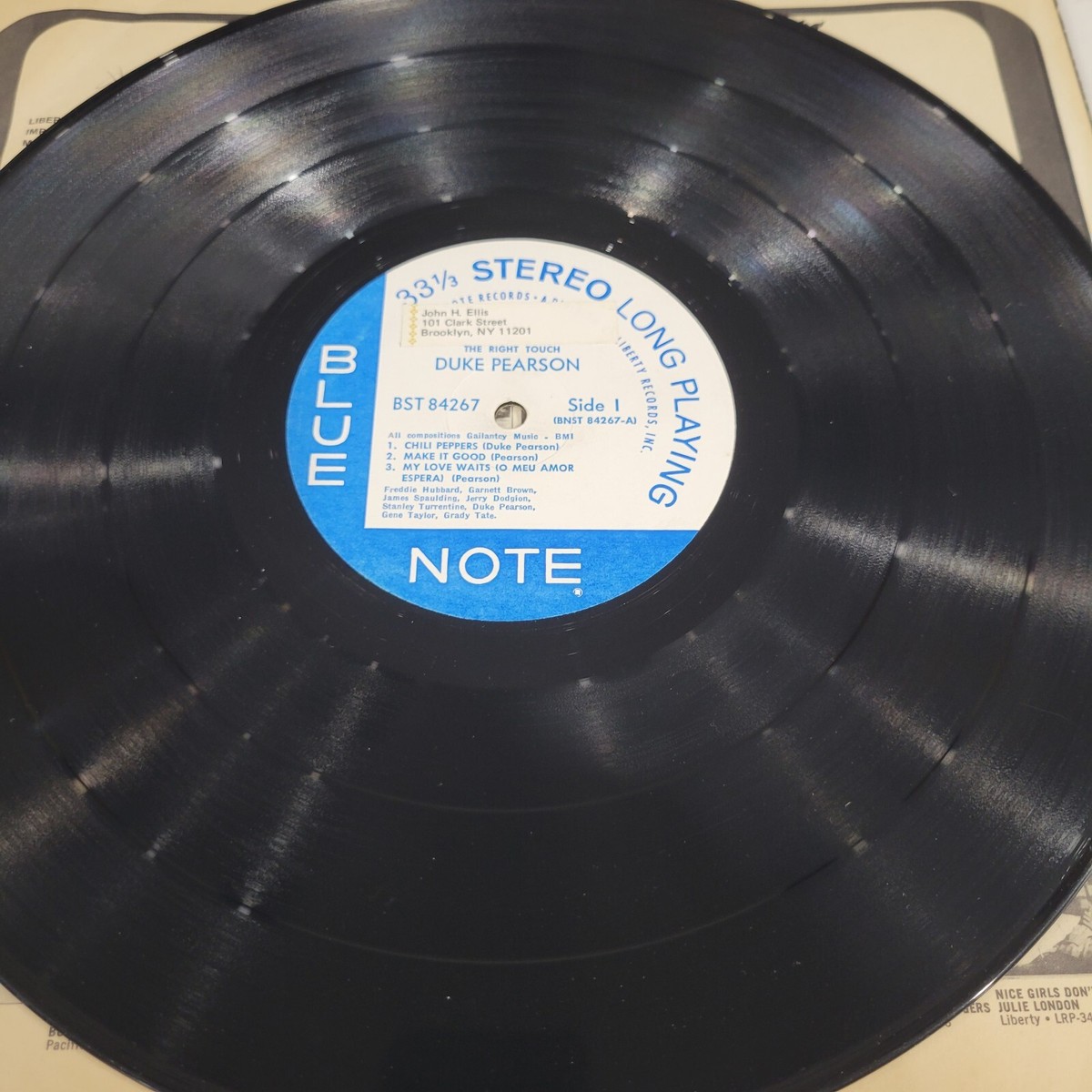 Duke Pearson - The Right Touch Vinyl LP - 1967 - Blue Note