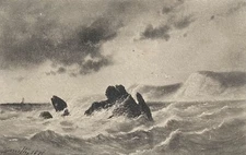 Barbizon School Pantotype Thiel Elder of a Smith Charcoal (Collection 14) 1877 