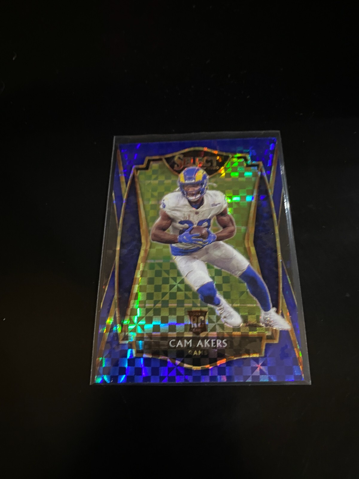 Cam Akers 2020 Select Premier Blue Prizm /149 RC Rams 155