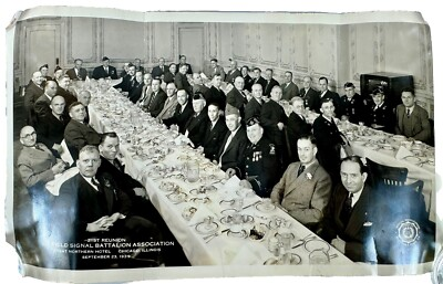 #ad 1939 Photo Kaufman amp; Fabry Reunion Dinner Great Northern Hotel Chicago $59.95